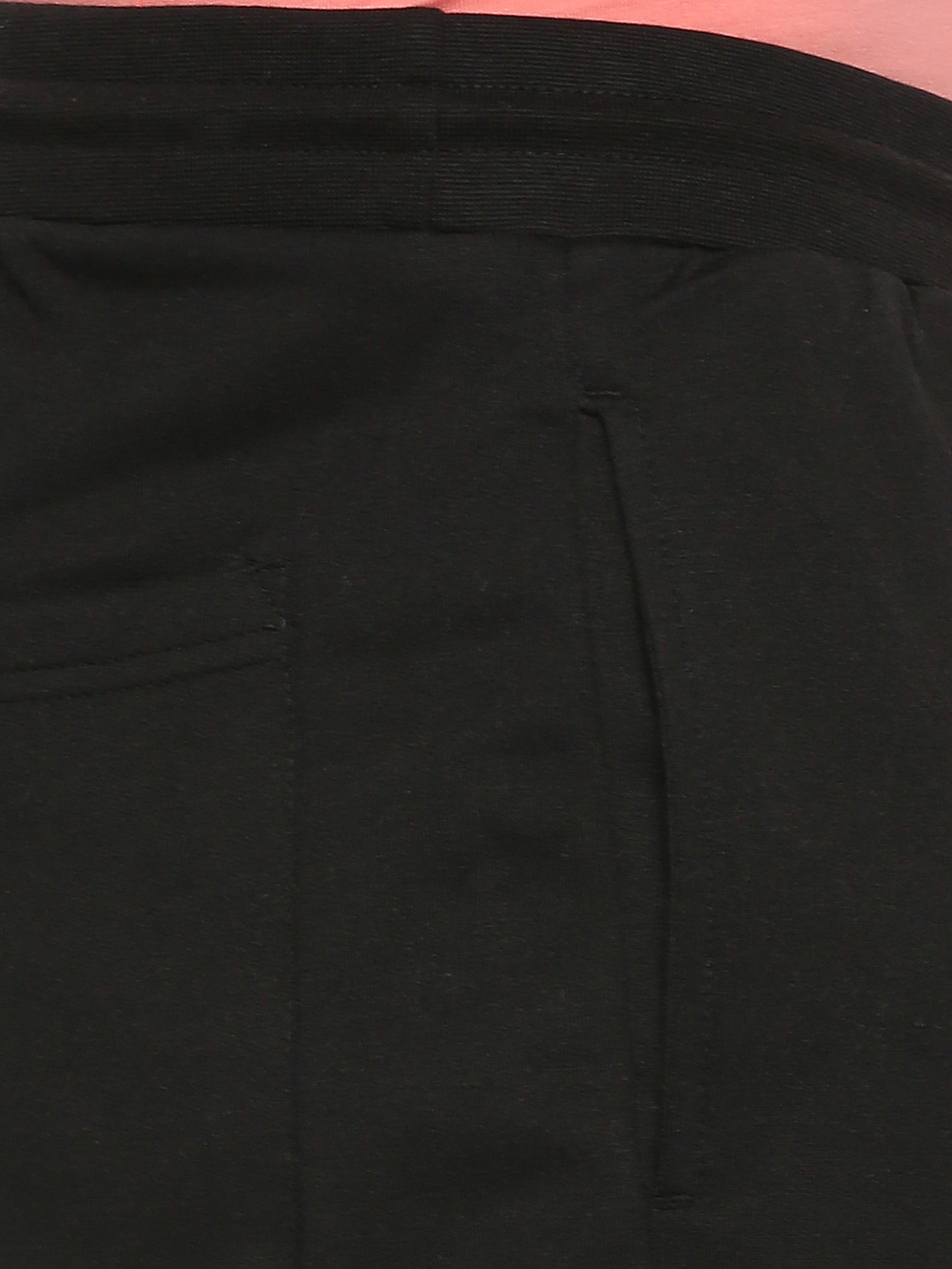 spykar | Men's Black Cotton Solid Trackpants 5