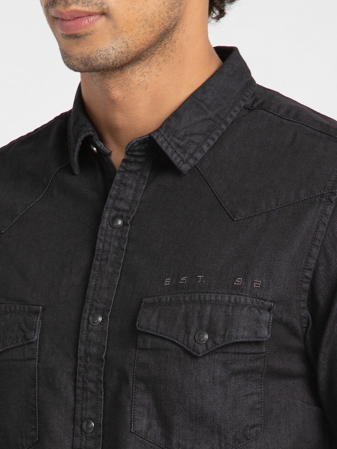Buy United Colors Of Benetton Blue Washed Denim Shirt - Shirts for Men  1291509 | Myntra