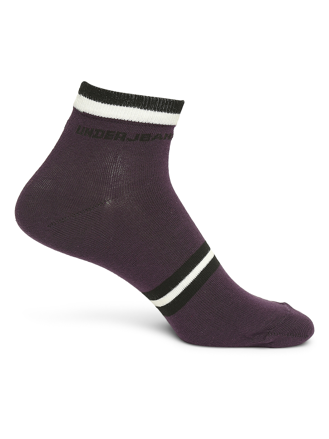 Underjeans by Spykar Premium Purple & Red Ankle Length Socks - Pack Of 2