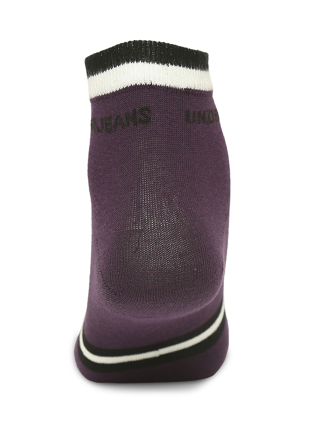 Underjeans by Spykar Premium Purple & Red Ankle Length Socks - Pack Of 2
