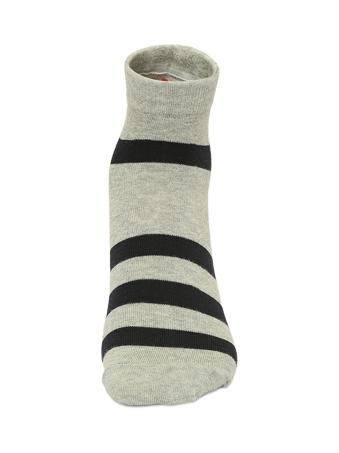 Underjeans by Spykar Premium Grey Melange & Navy Ankle Length Socks - Pack Of 2