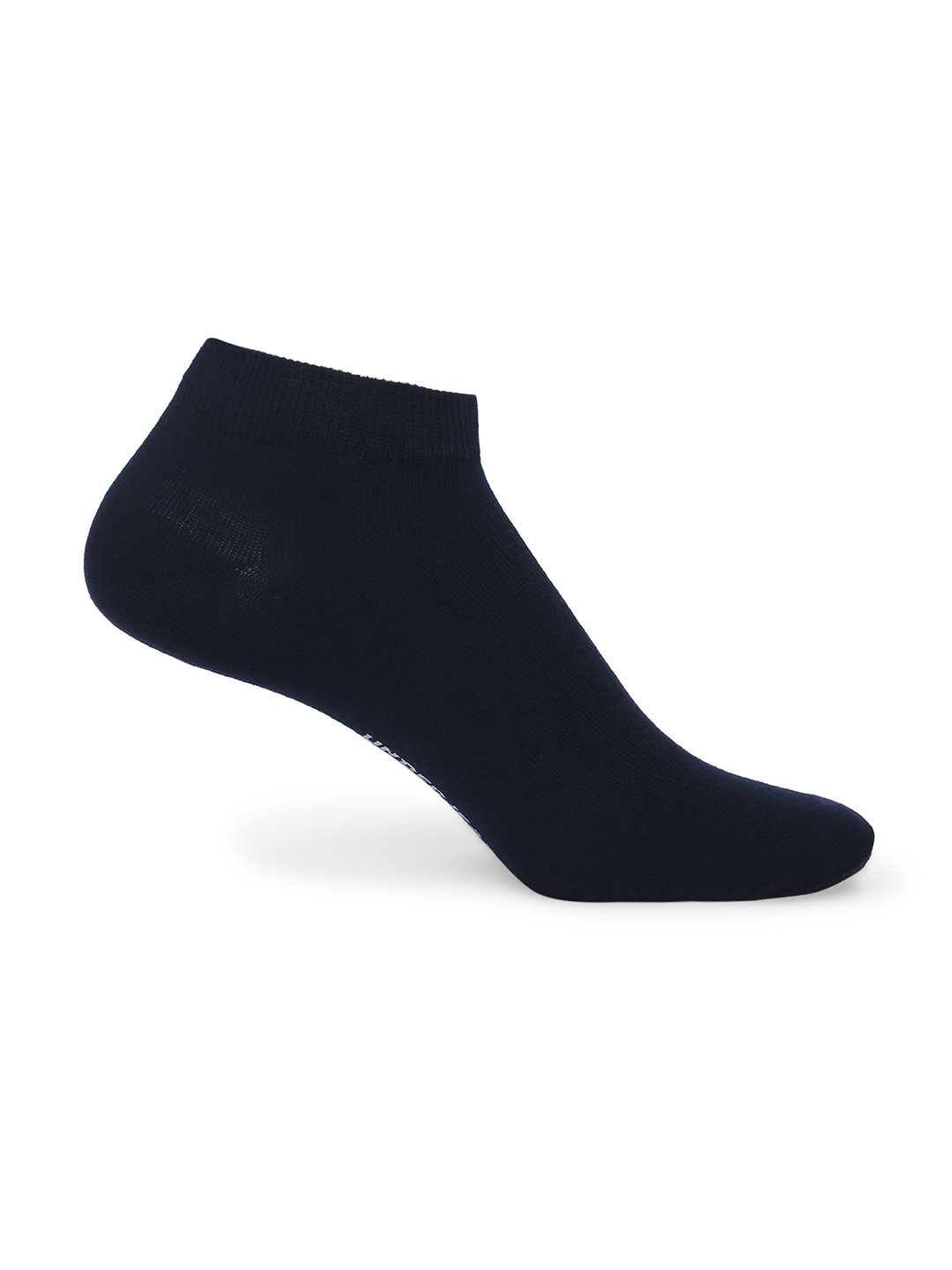 Underjeans By Spykar Men White & Navy Cotton Blend Sneaker Socks - Pack Of 2