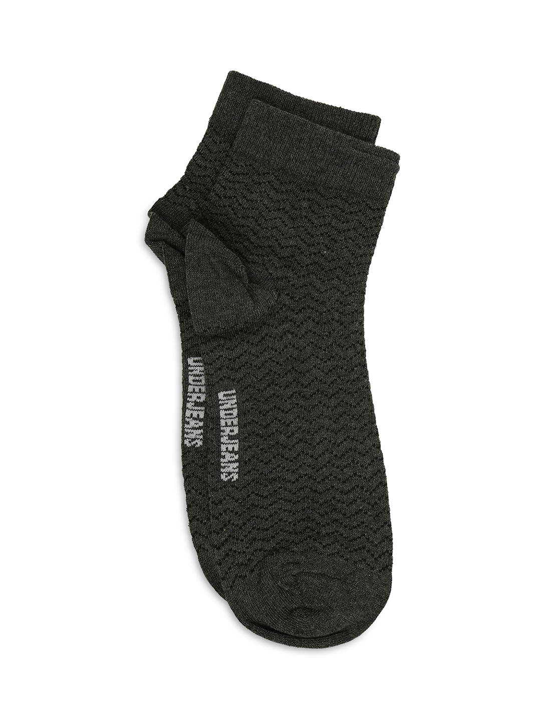 spykar | Underjeans by Spykar Premium White & Anthra Melange Ankle Length Socks - Pack Of 2 6