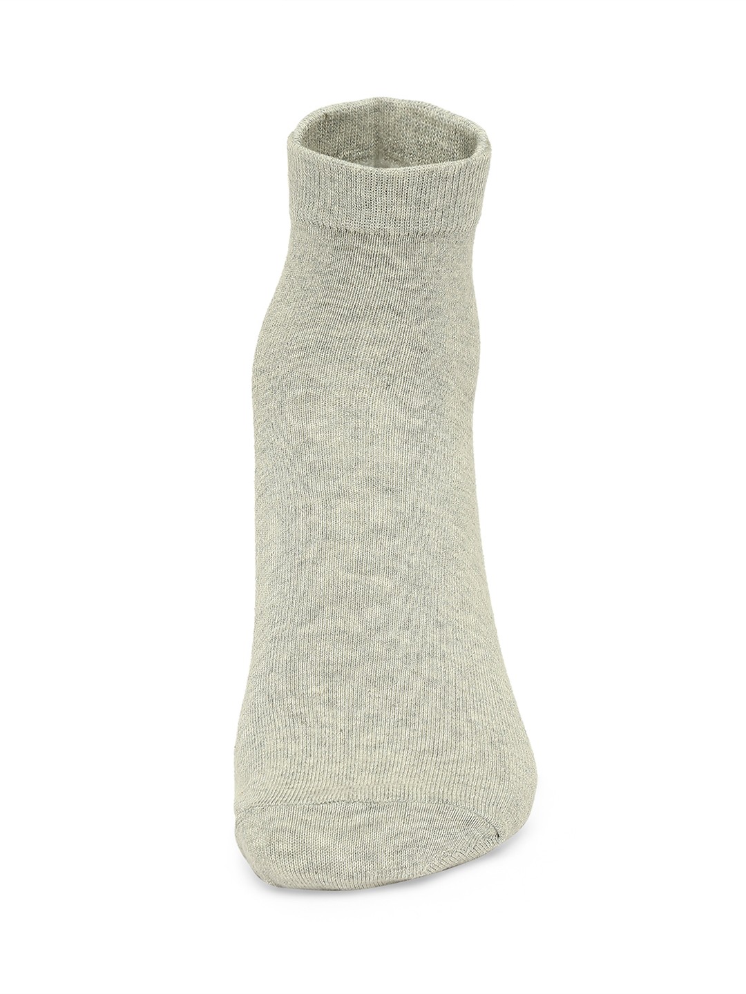 Underjeans by Spykar Premium Grey Melange & Black Ankle Length Socks - Pack Of 2
