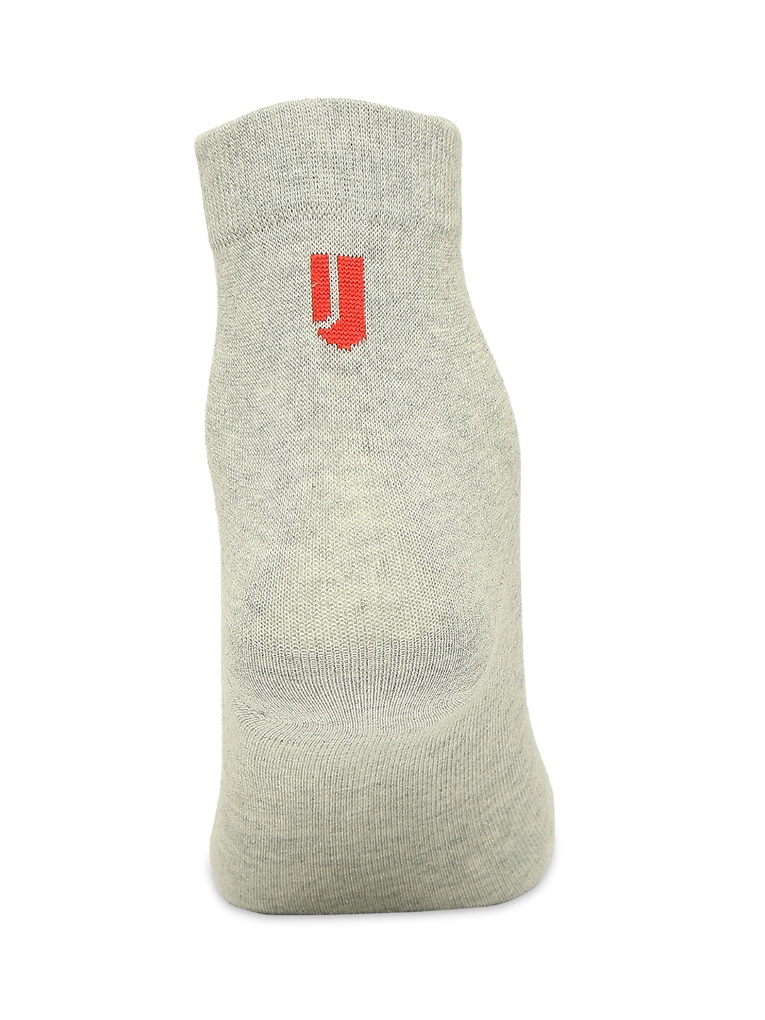 Underjeans by Spykar Premium Grey Melange & Black Ankle Length Socks - Pack Of 2