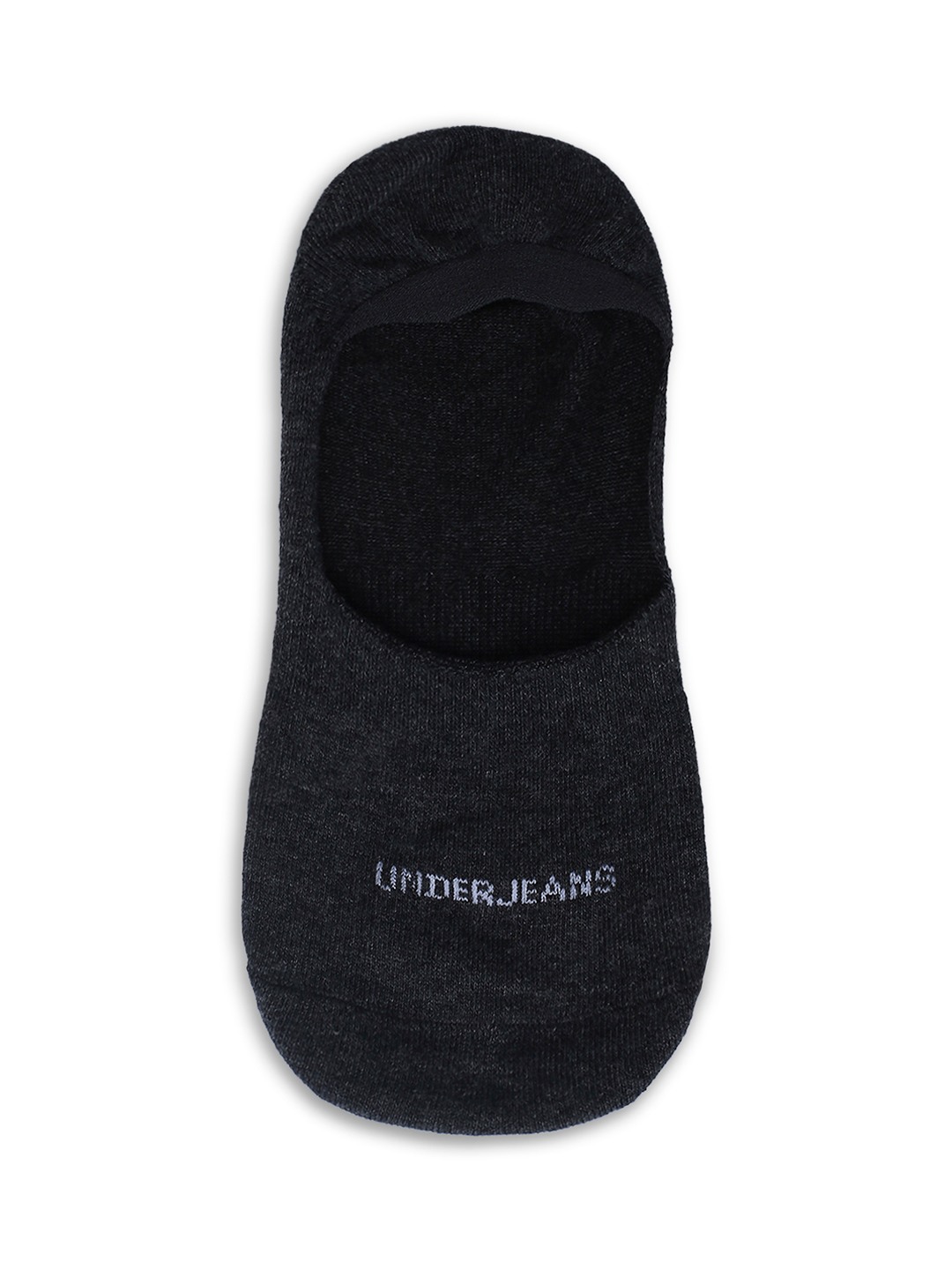 Underjeans By Spykar Men Maroon & Anthra Melange Cotton Blend No Show Socks - Pack Of 2
