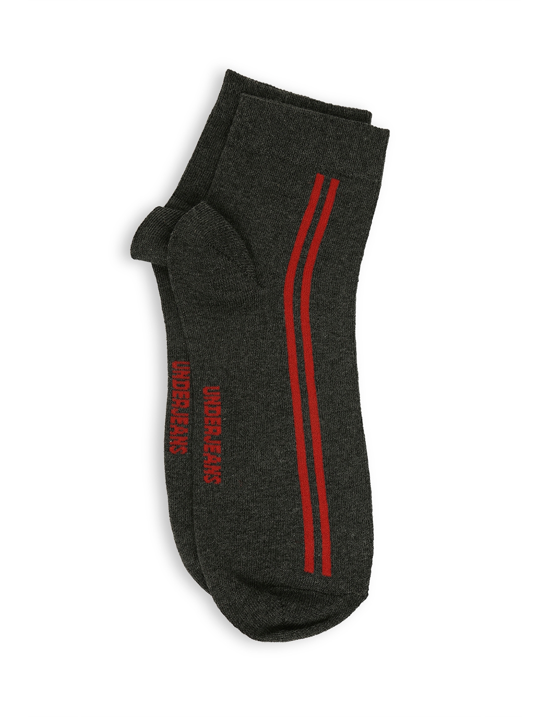 spykar | Underjeans by Spykar Premium Maroon & Anthra Melange Ankle Length Socks - Pack Of 2 6
