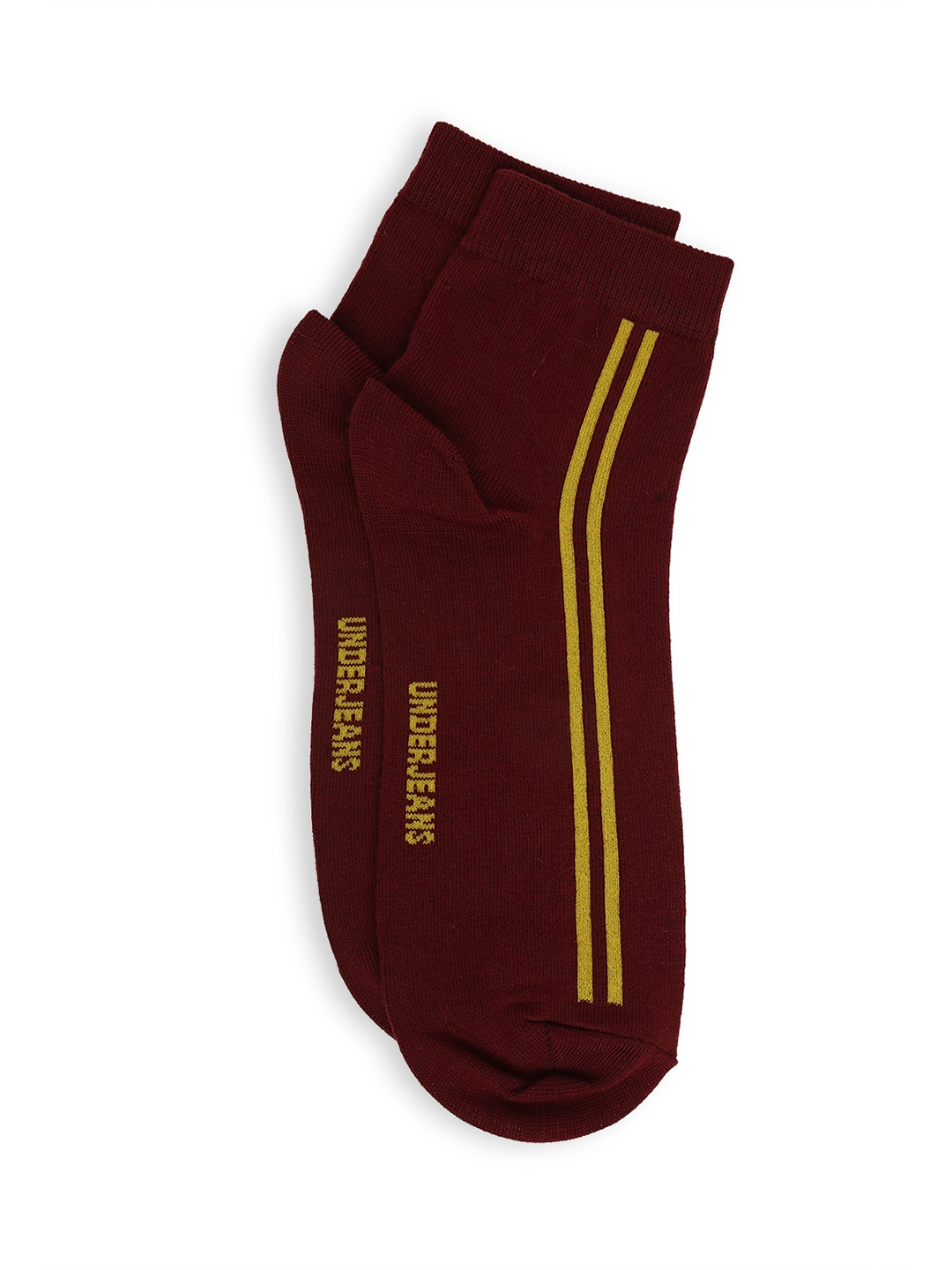 spykar | Underjeans by Spykar Premium Maroon & Anthra Melange Ankle Length Socks - Pack Of 2 7
