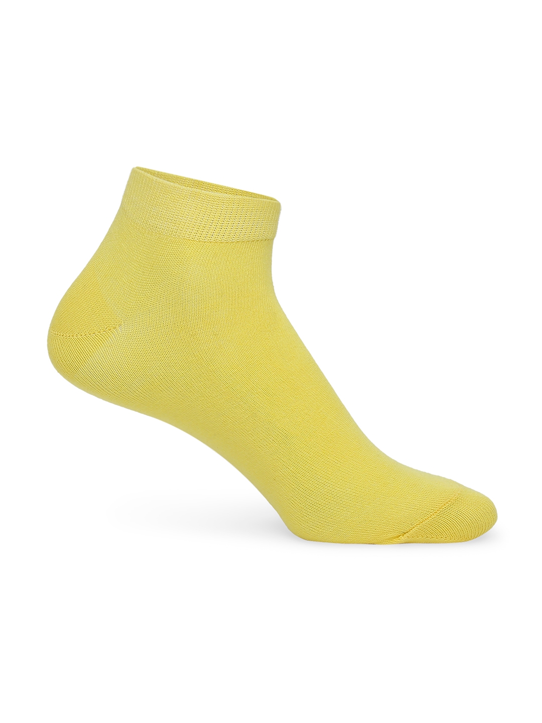 spykar | Underjeans By Spykar Men Olive & Yellow Cotton Blend Sneaker Socks - Pack Of 2 1