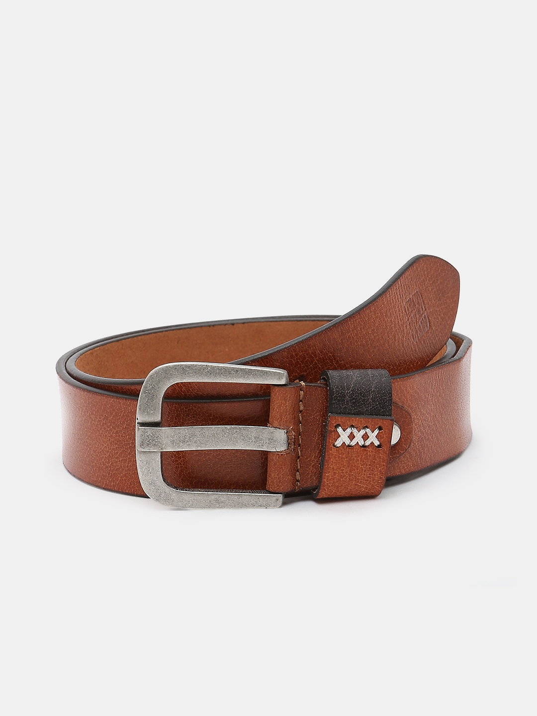 spykar | Spykar Brown Leather Belt & Wallet Combo 3