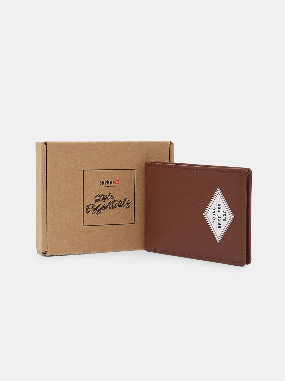 spykar | Spykar Brown Leather Belt & Wallet Combo 14