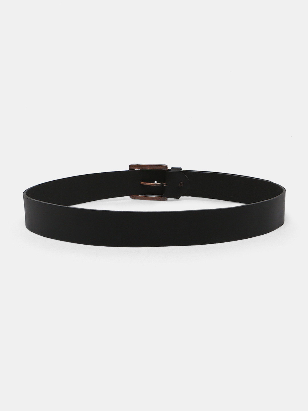 Spykar Black Leather Belt & Wallet Combo