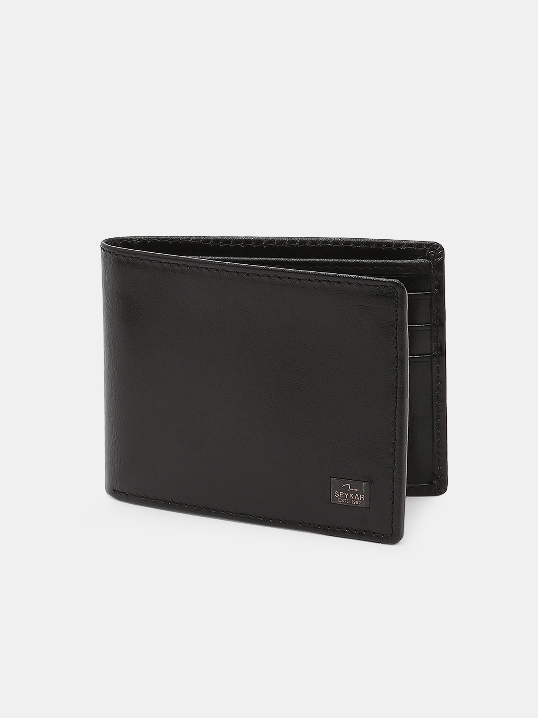 spykar | Spykar Black Leather Belt & Wallet Combo 13