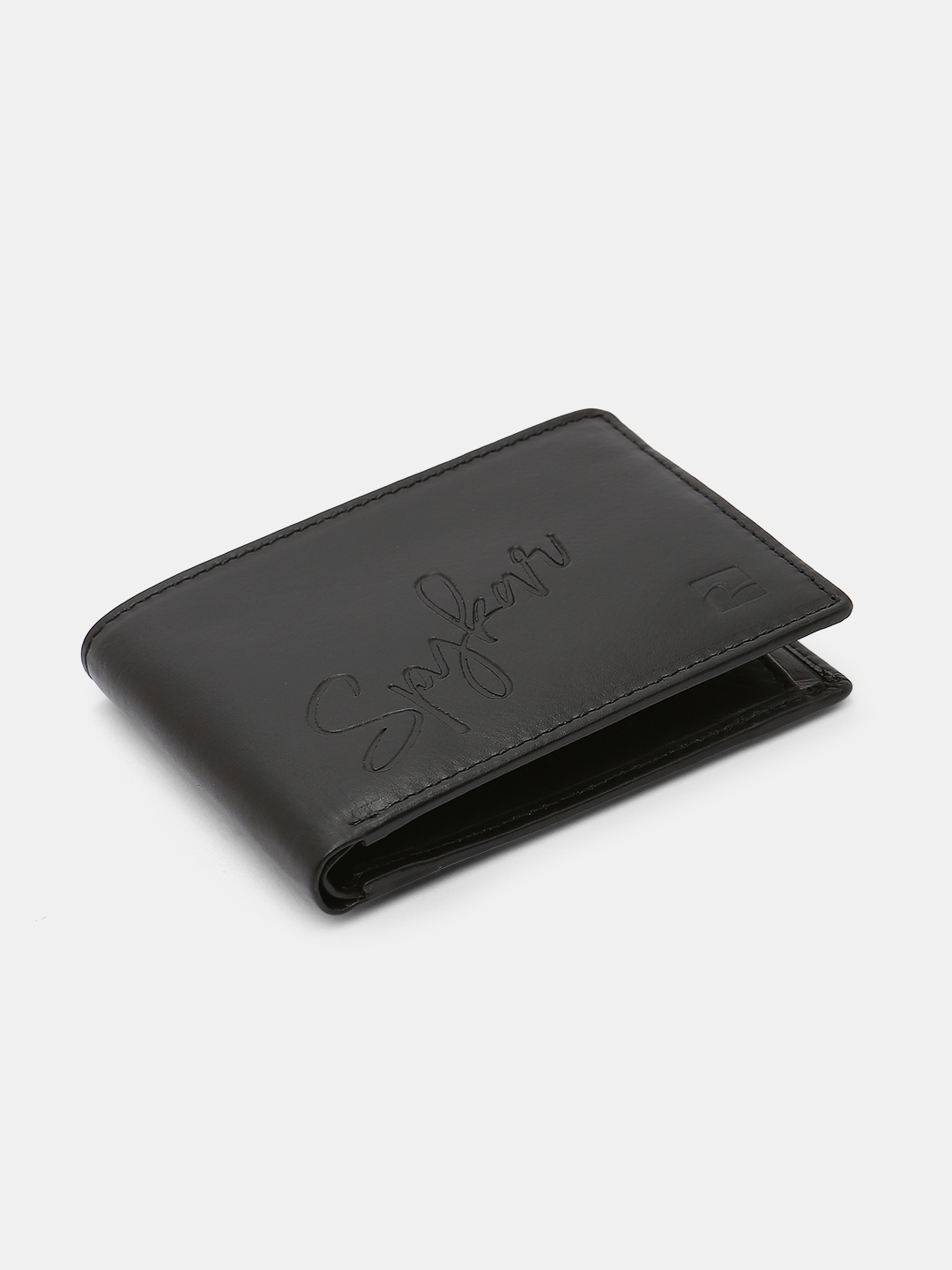 spykar | Spykar Black Leather Belt & Wallet Combo 13