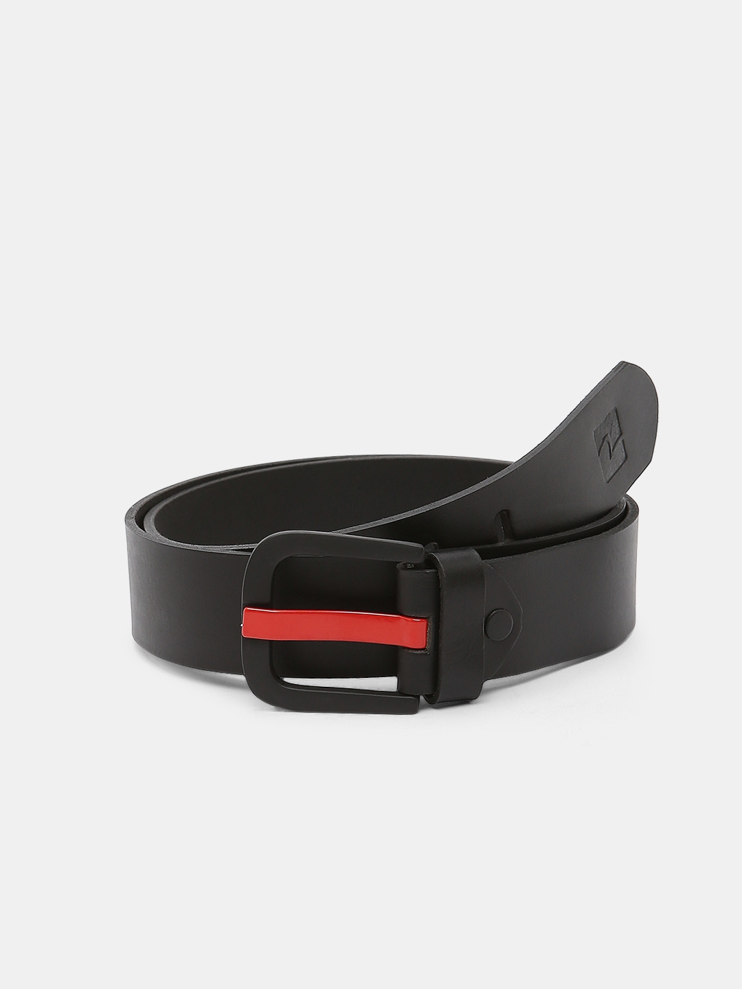 spykar | Spykar Black Leather Belt & Wallet Combo 3