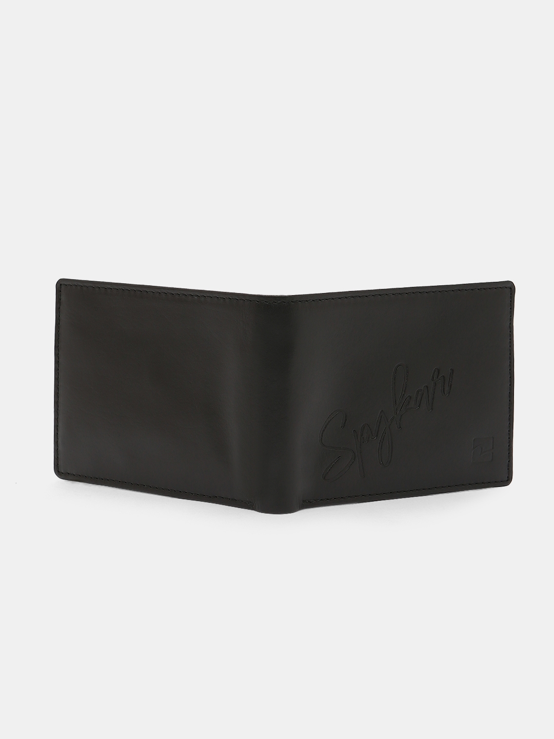 spykar | Spykar Black Leather Belt & Wallet Combo 12