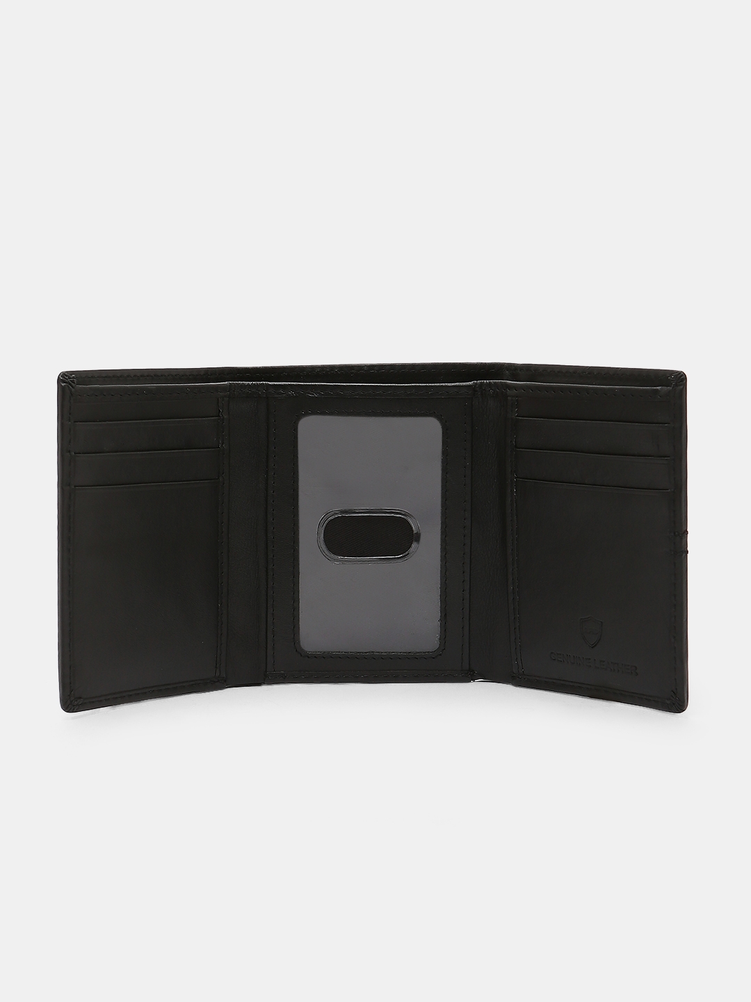 spykar | Spykar Black Leather Belt & Wallet Combo 11