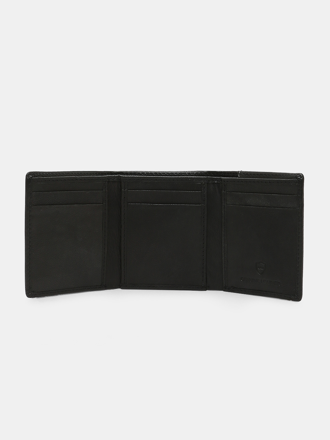 Spykar Black Leather Belt & Wallet Combo