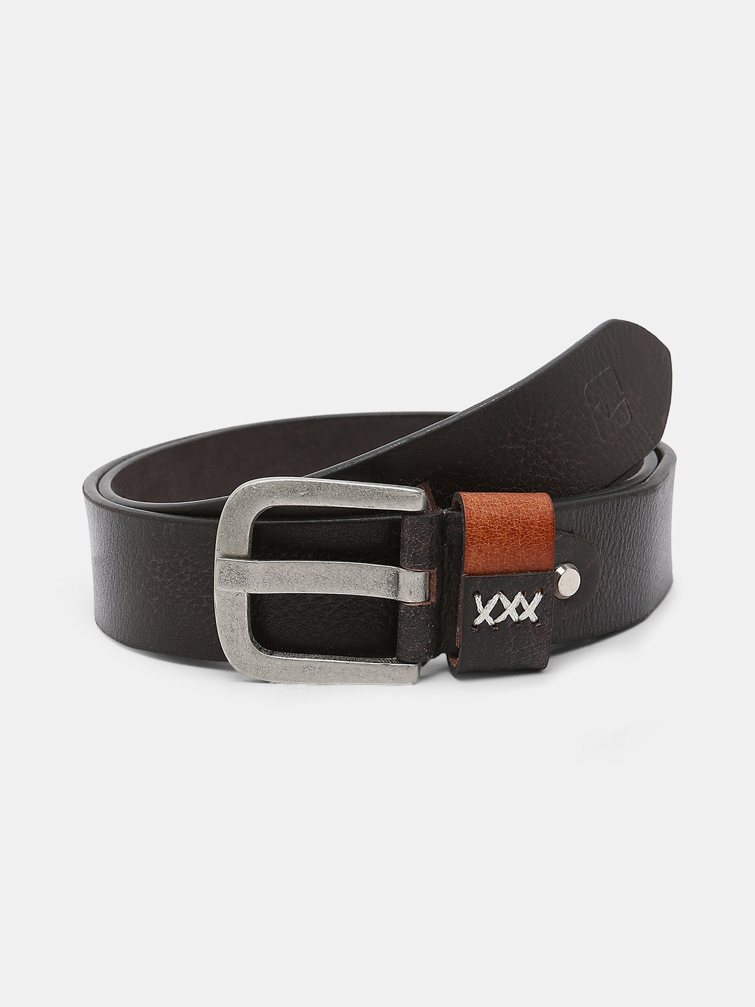 spykar | Spykar Black Leather Belt & Wallet Combo 3