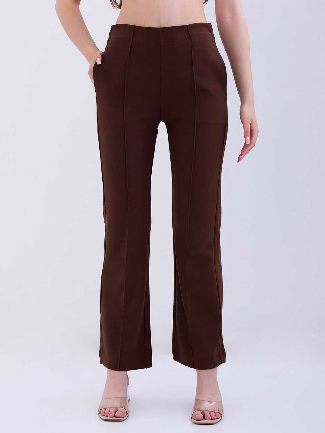 Spykar Ladies Western Pajama Wktr2Be012 Brown