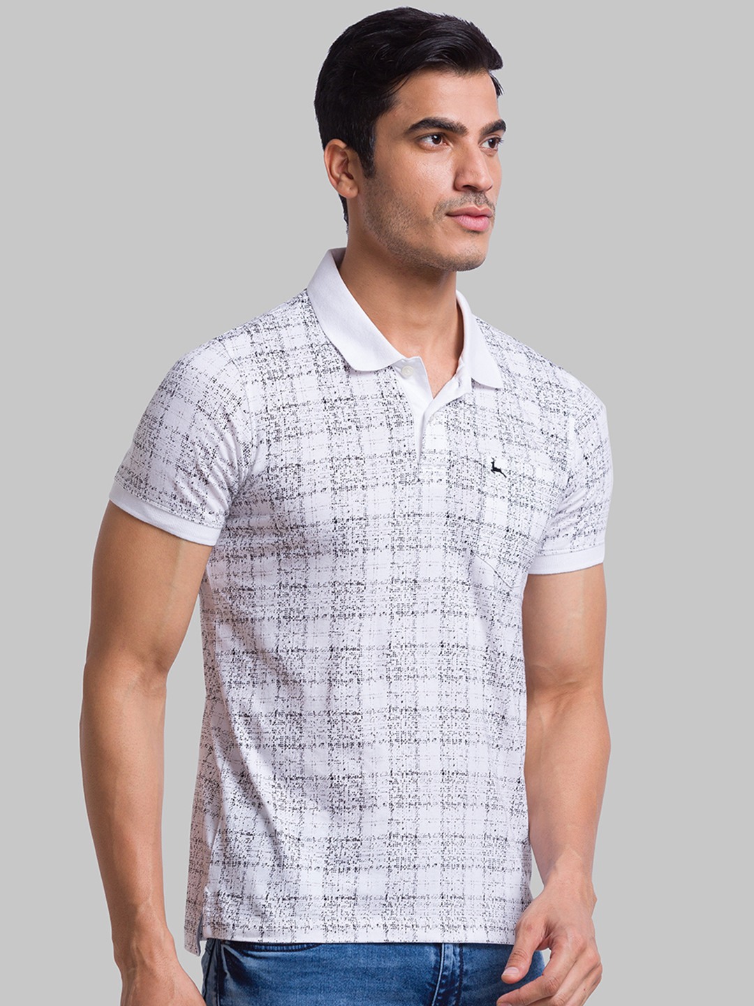Parx Regular Fit White T-Shirts For Men
