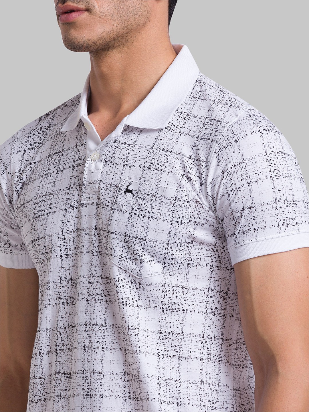 Parx Regular Fit White T-Shirts For Men