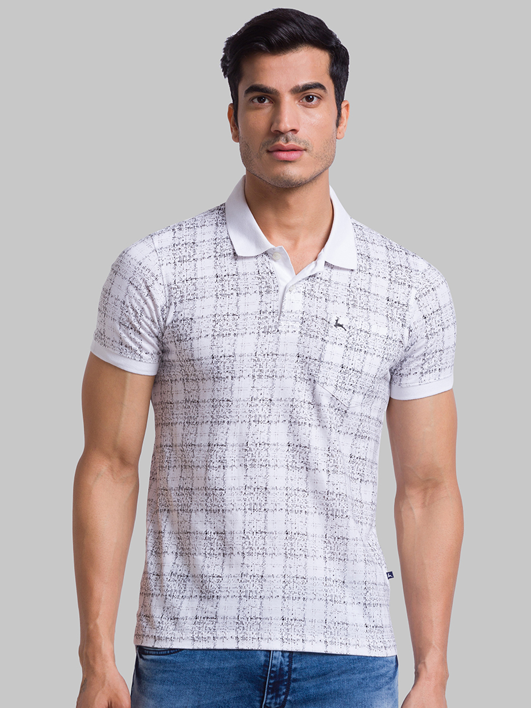Parx Regular Fit White T-Shirts For Men