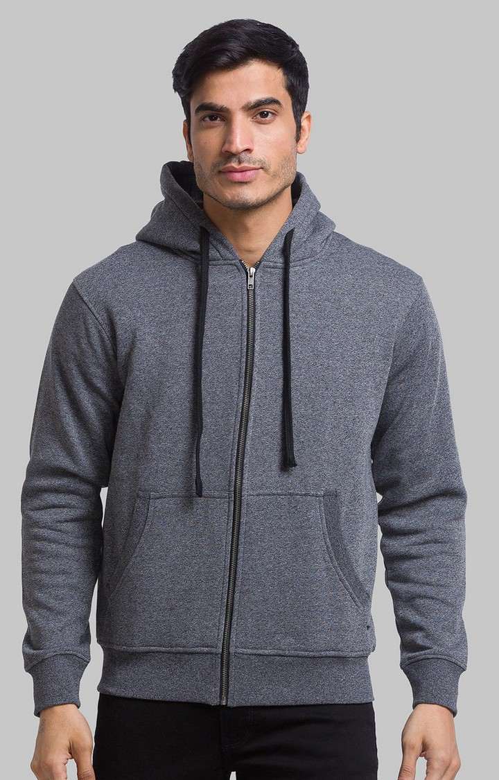 PARX Regular Fit Black SweatShirt For Men