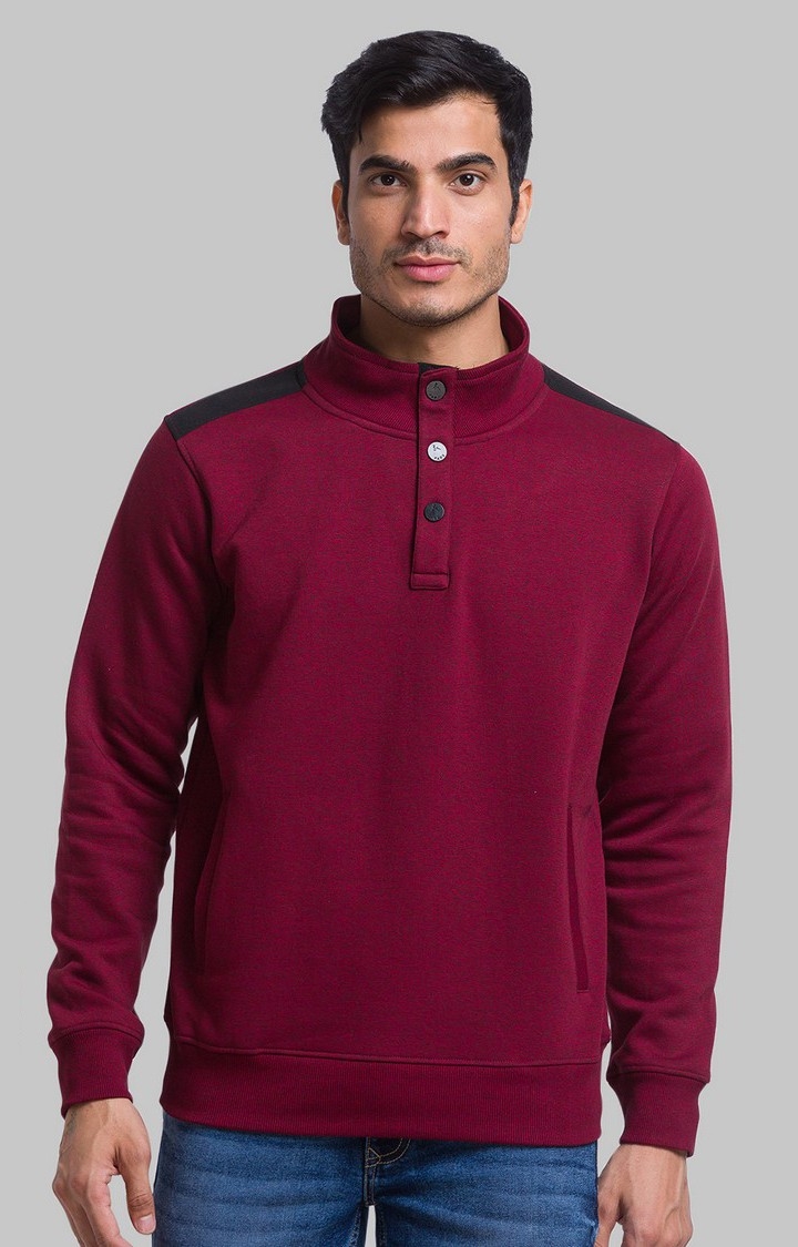 PARX | PARX Regular Fit Red SweatShirt For Men 0