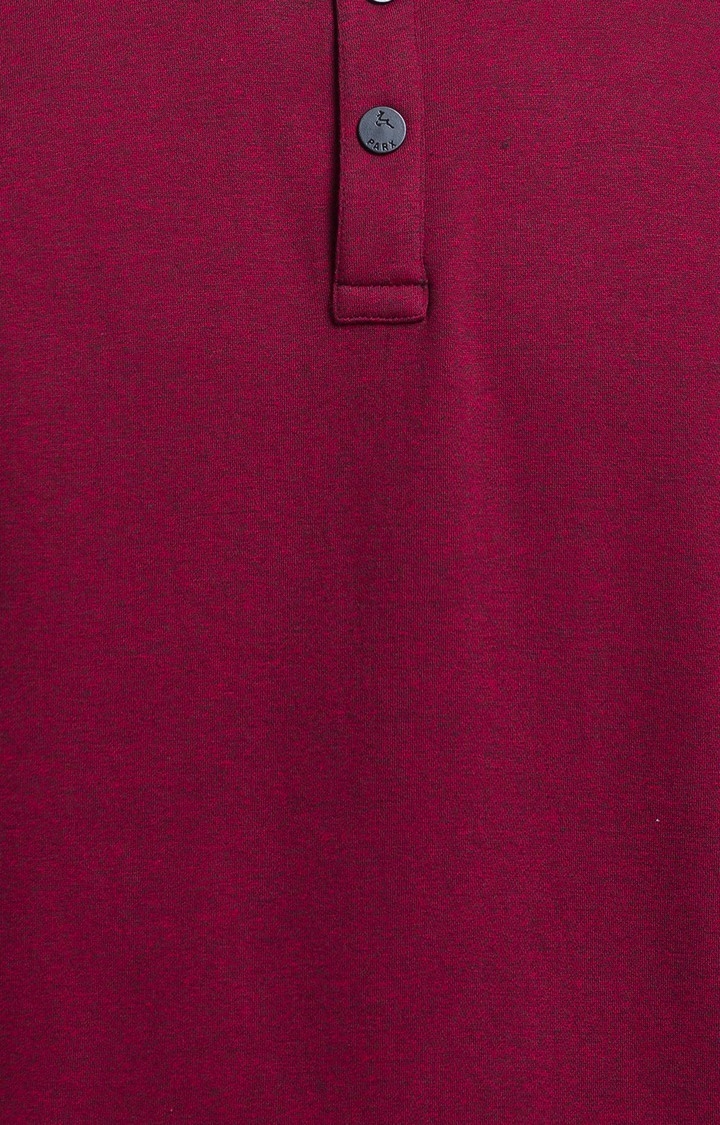 PARX | PARX Regular Fit Red SweatShirt For Men 6