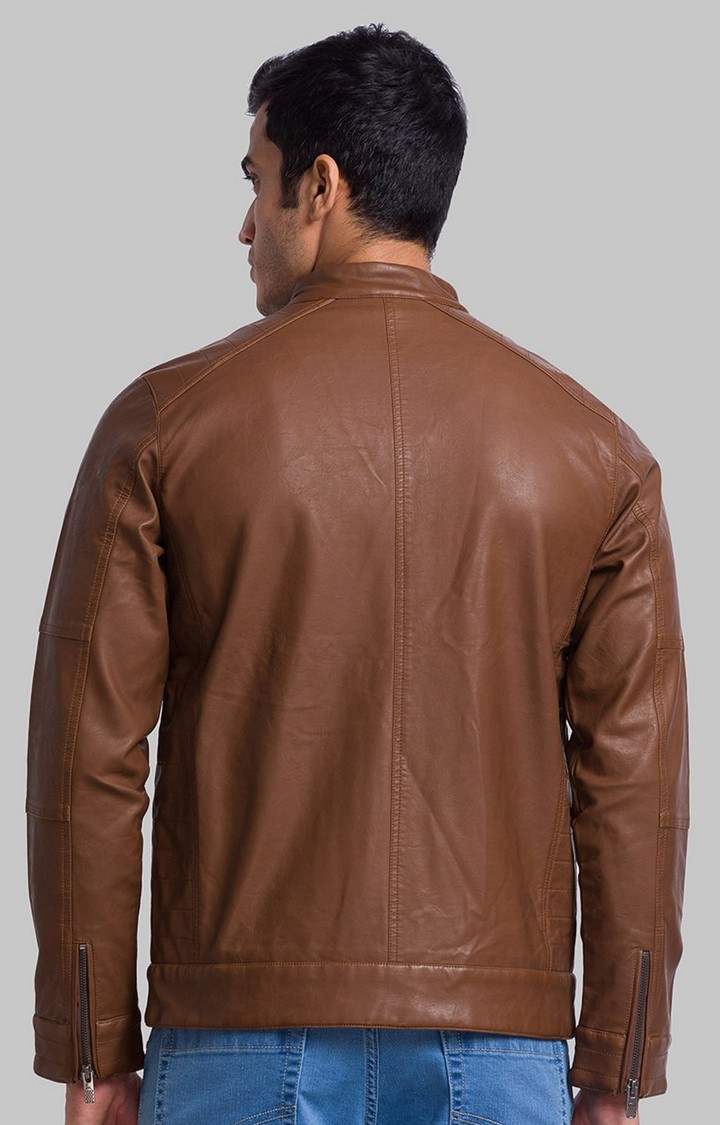 PARX Regular Fit Beige Activewear Jackets For Men