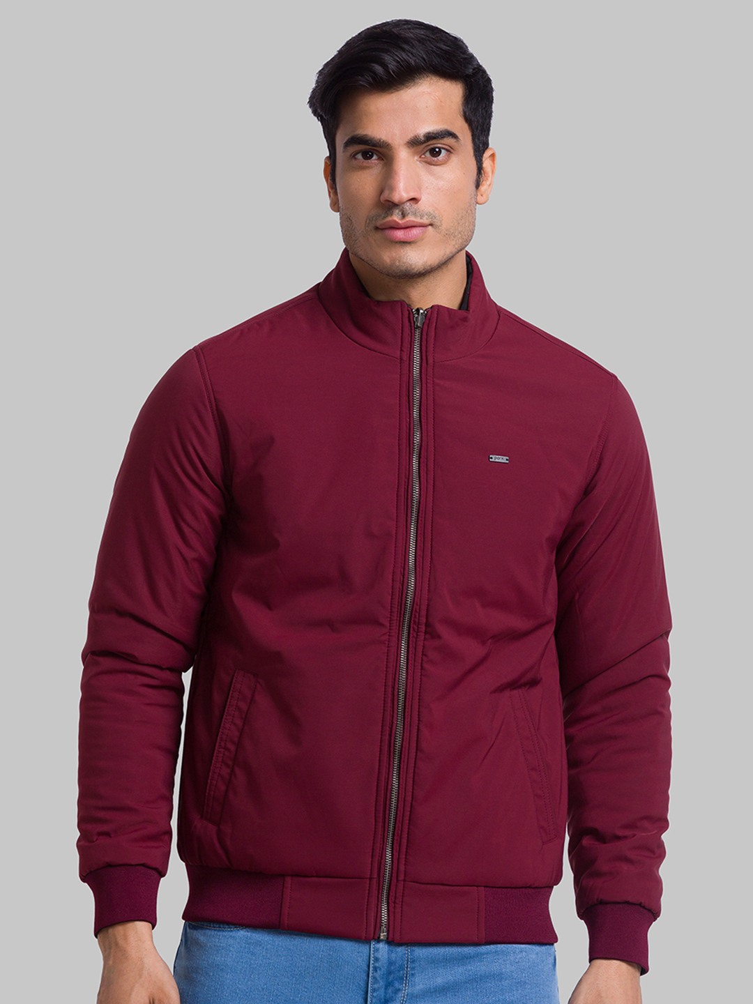 Parx Dark Maroon Jacket For Men