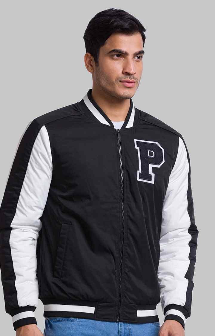 PARX Regular Fit Black Activewear Jackets For Men