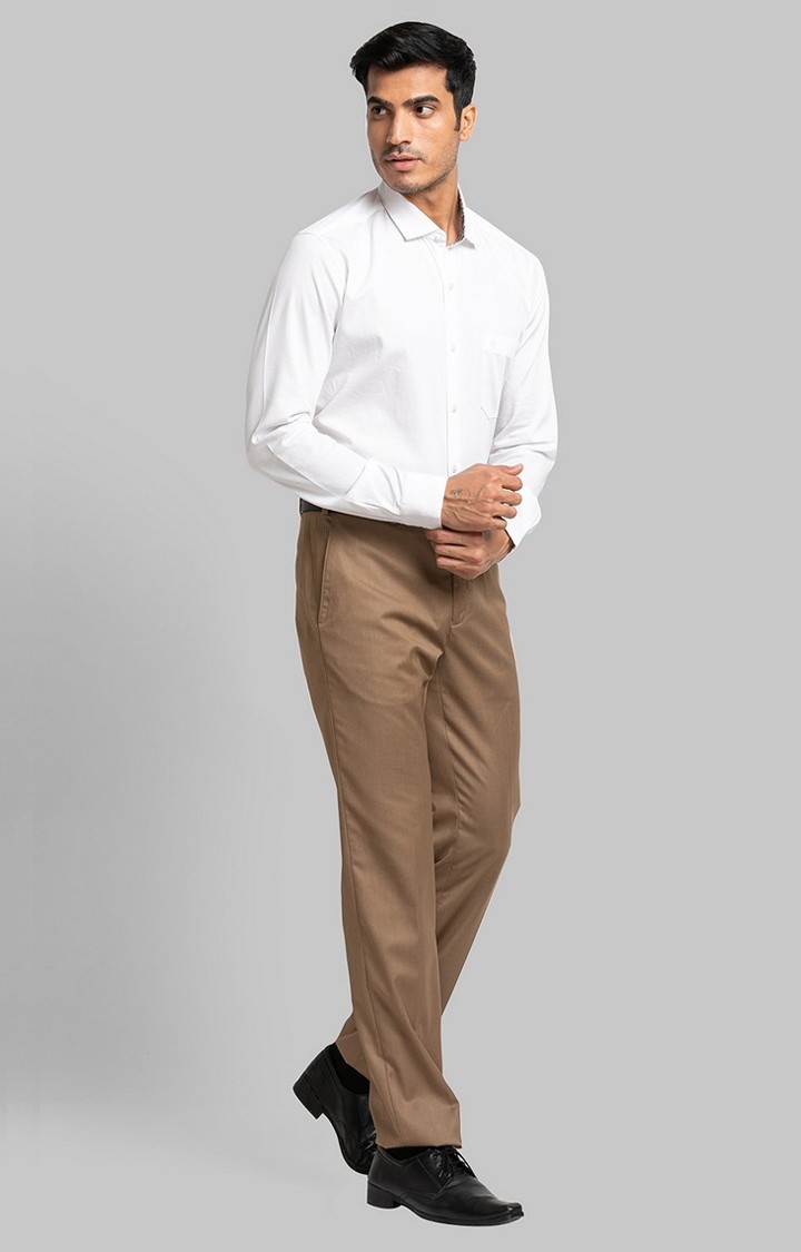 Raymond Men Flat Front Slim Fit Formal Trousers - Price History
