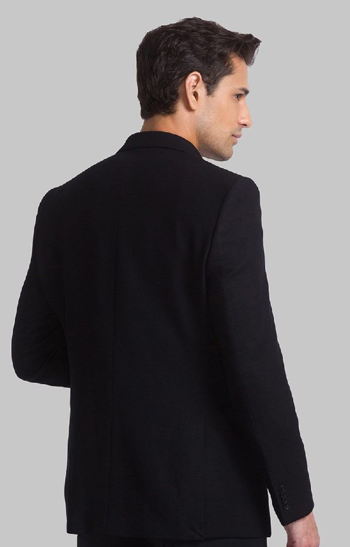 Raymond Contemporary Fit Black Blazer For Men