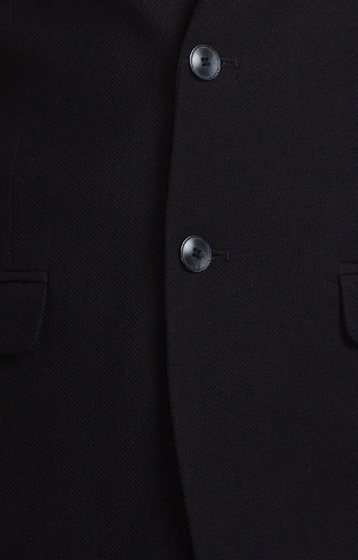 Raymond Contemporary Fit Black Blazer For Men