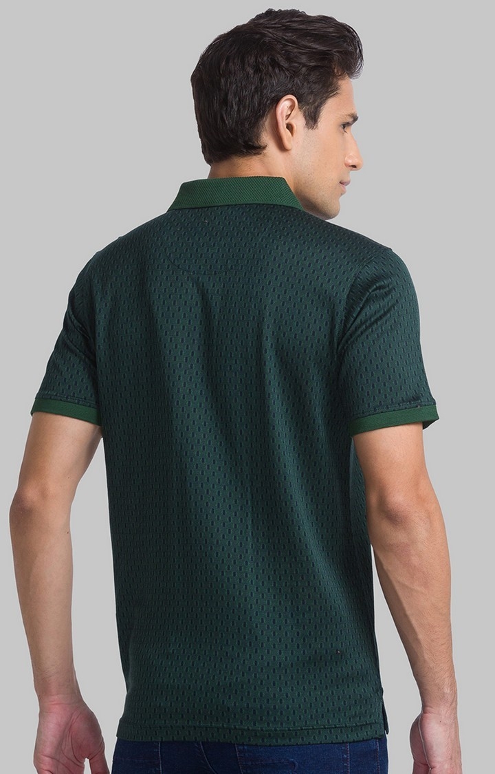 Raymond | Raymond Contemporary Fit Green T-Shirt For Men 4
