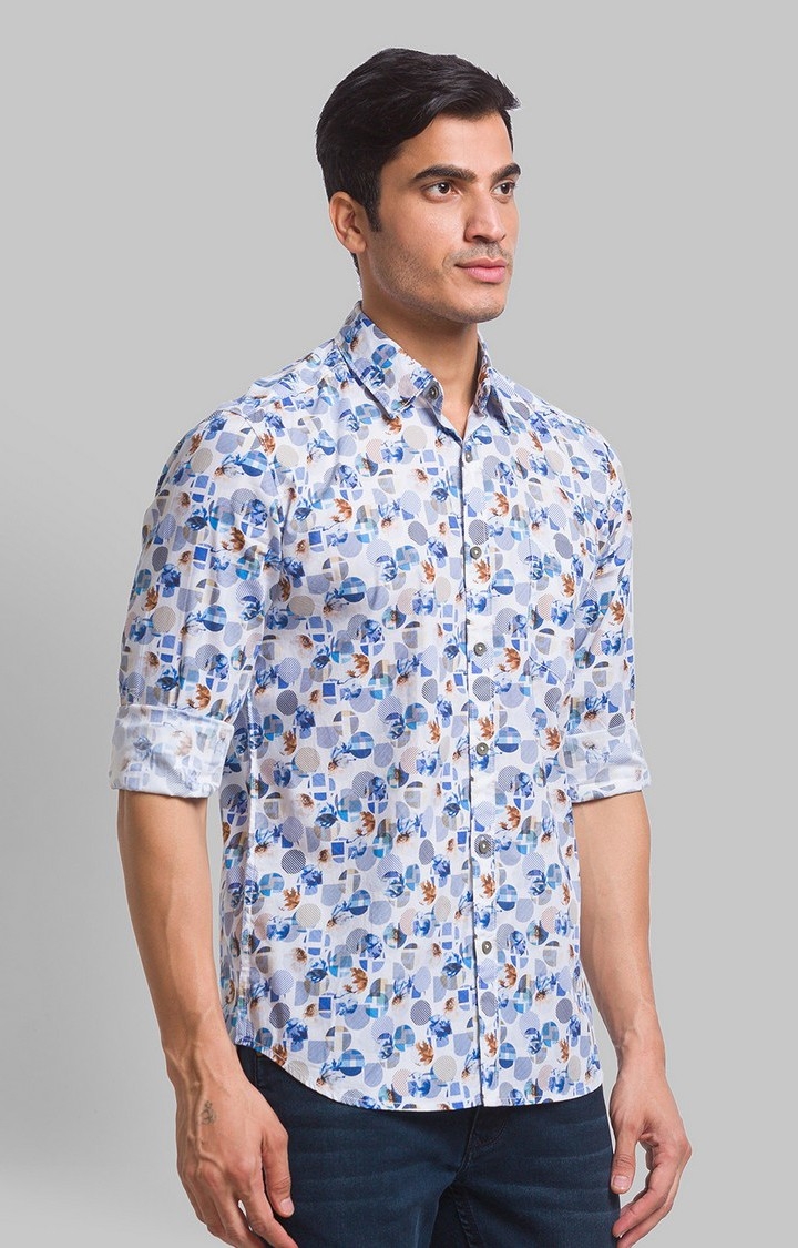PARX | PARX Red Print Slim Fit Casual Shirts For Men 2