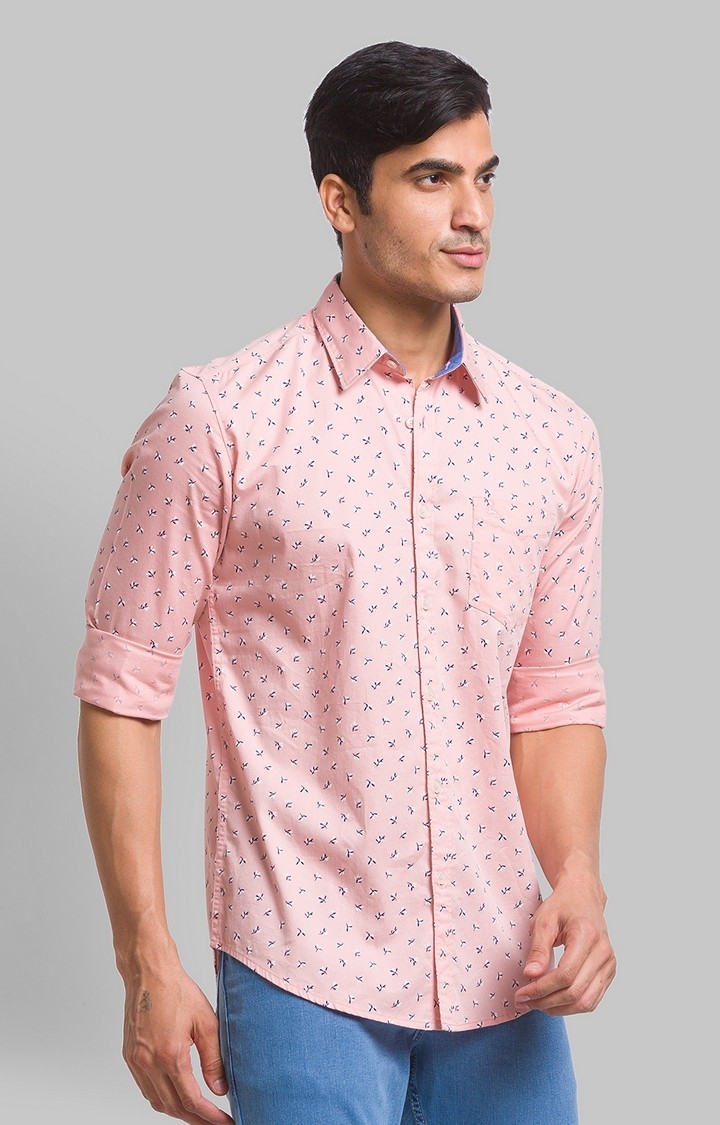 PARX | PARX Red Print Slim Fit Casual Shirts For Men 2