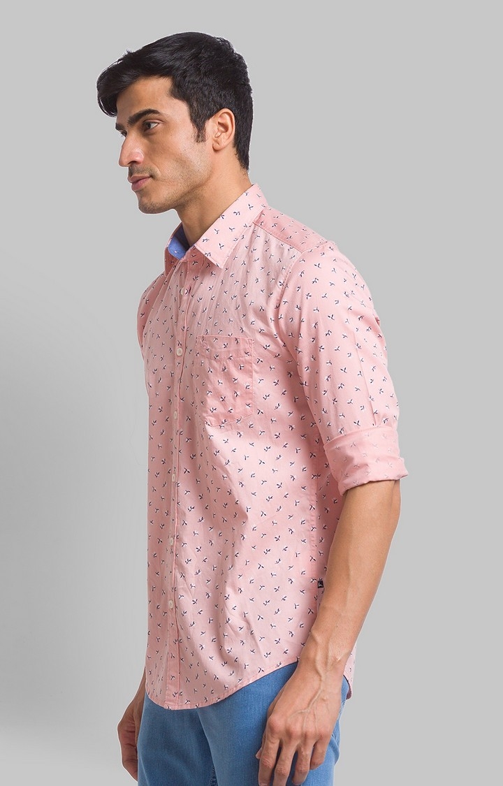 PARX | PARX Red Print Slim Fit Casual Shirts For Men 3
