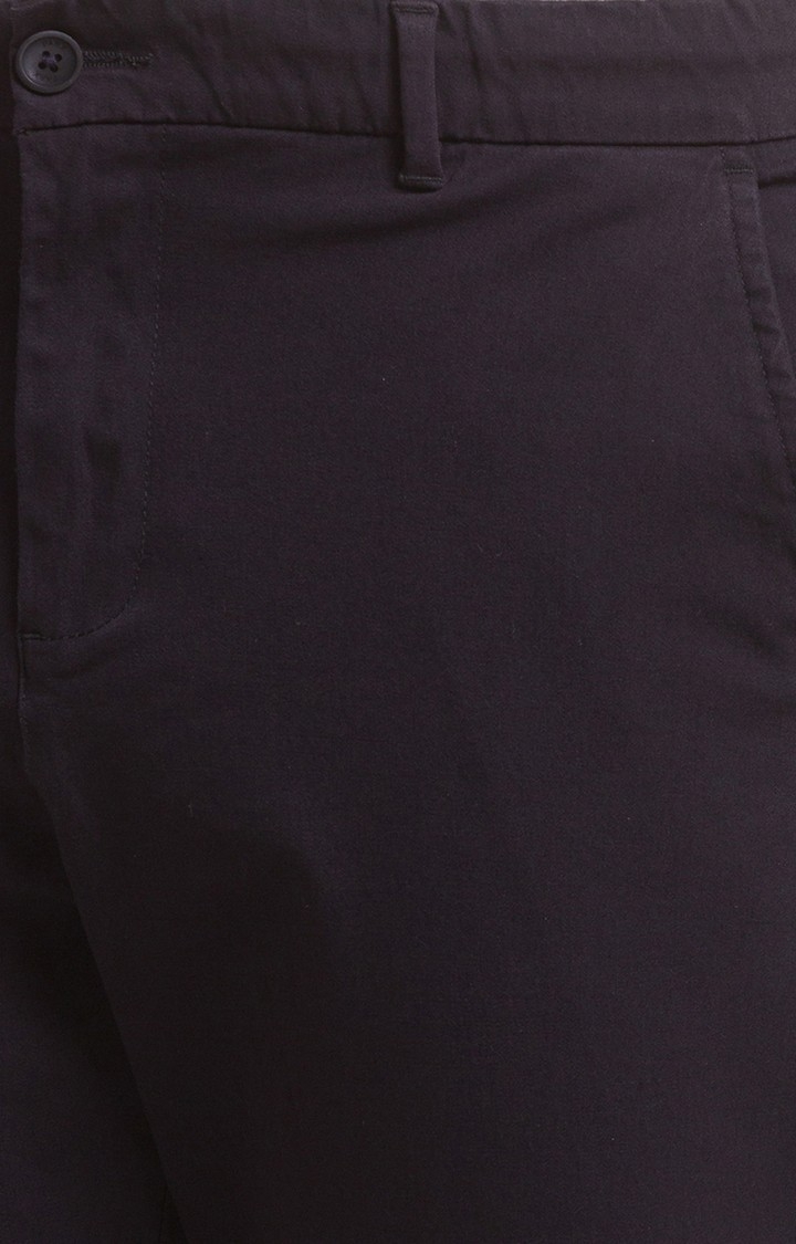 PARX | PARX Carrot Fit Black Casual Pant For Men 5