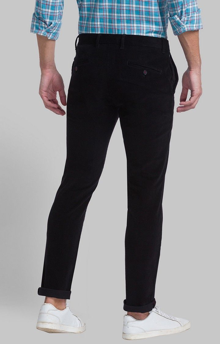 Raymond Slim Fit Black Casual Pant For Men