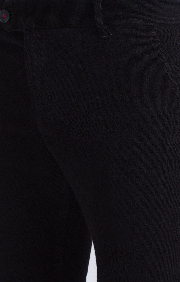 Raymond Slim Fit Black Casual Pant For Men