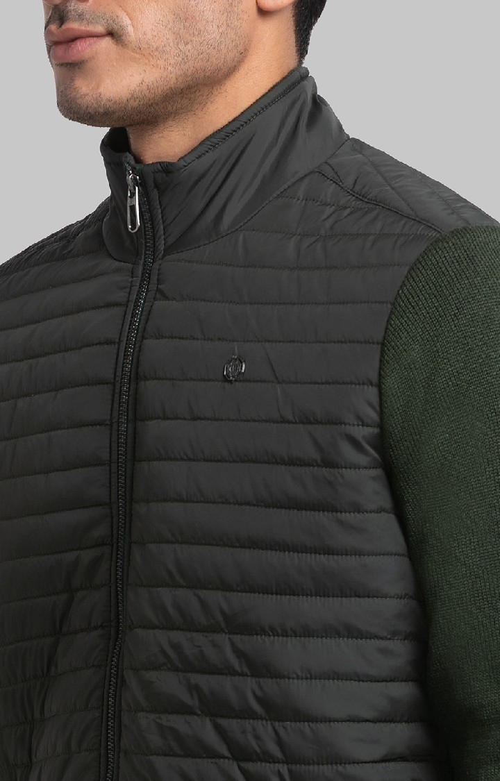 Raymond | Raymond Contemporary Fit Green Activewear Jackets For Men 5