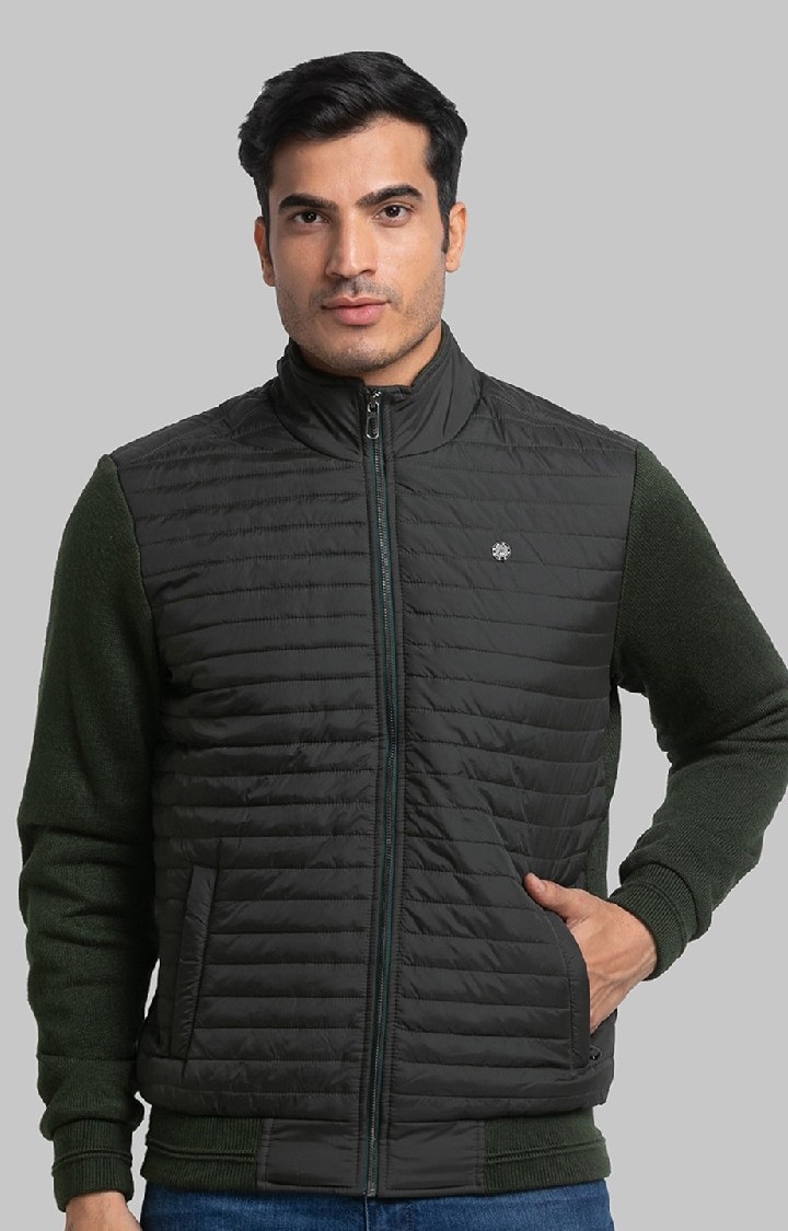 Raymond | Raymond Contemporary Fit Green Activewear Jackets For Men 0