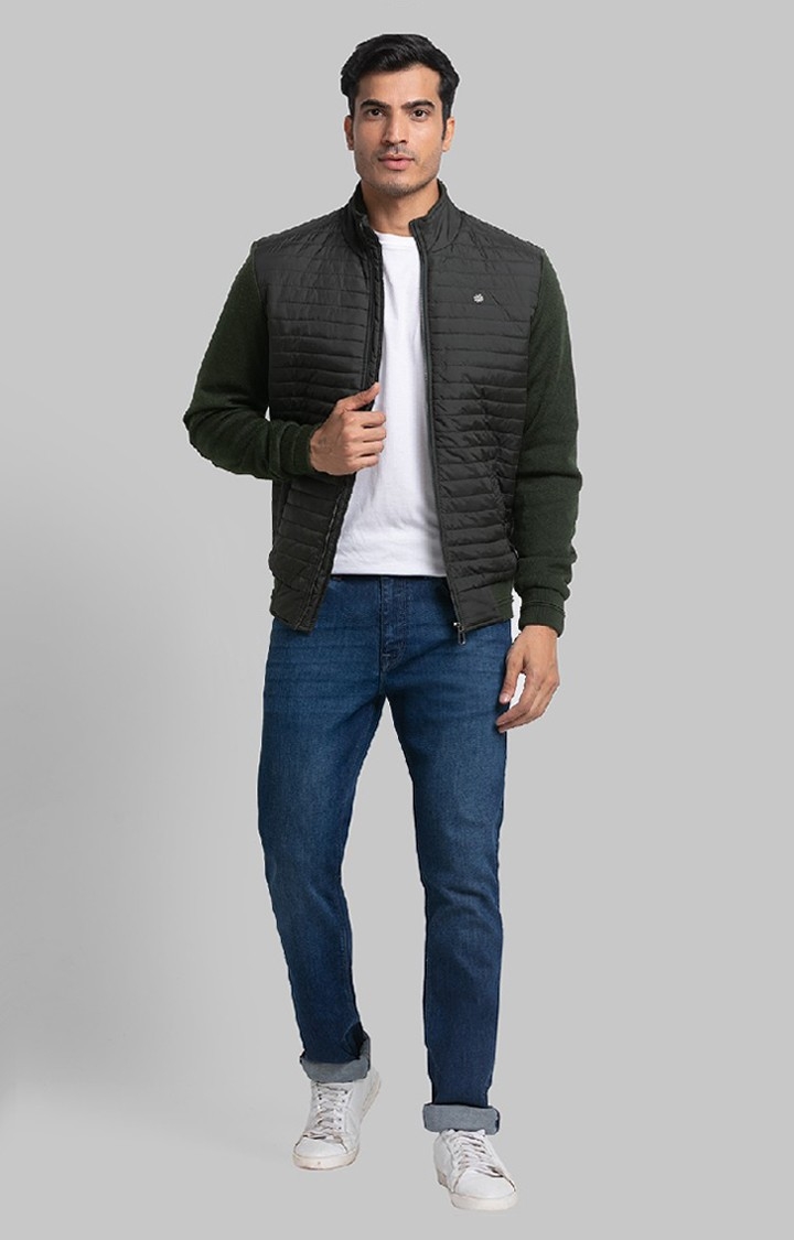 Raymond | Raymond Contemporary Fit Green Activewear Jackets For Men 1
