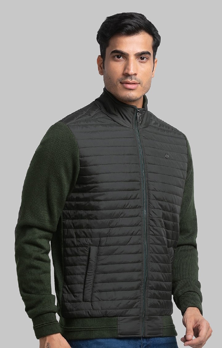 Raymond | Raymond Contemporary Fit Green Activewear Jackets For Men 2