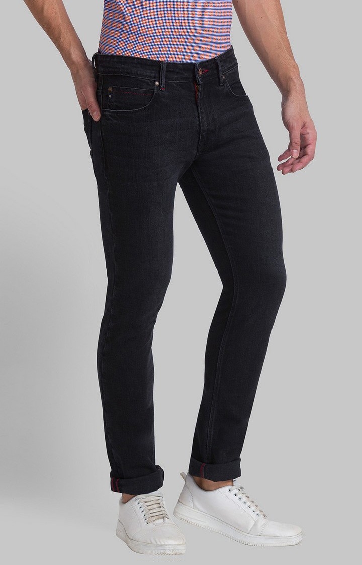 Raymond | Raymond Slim Fit Black Jeans For Men 2