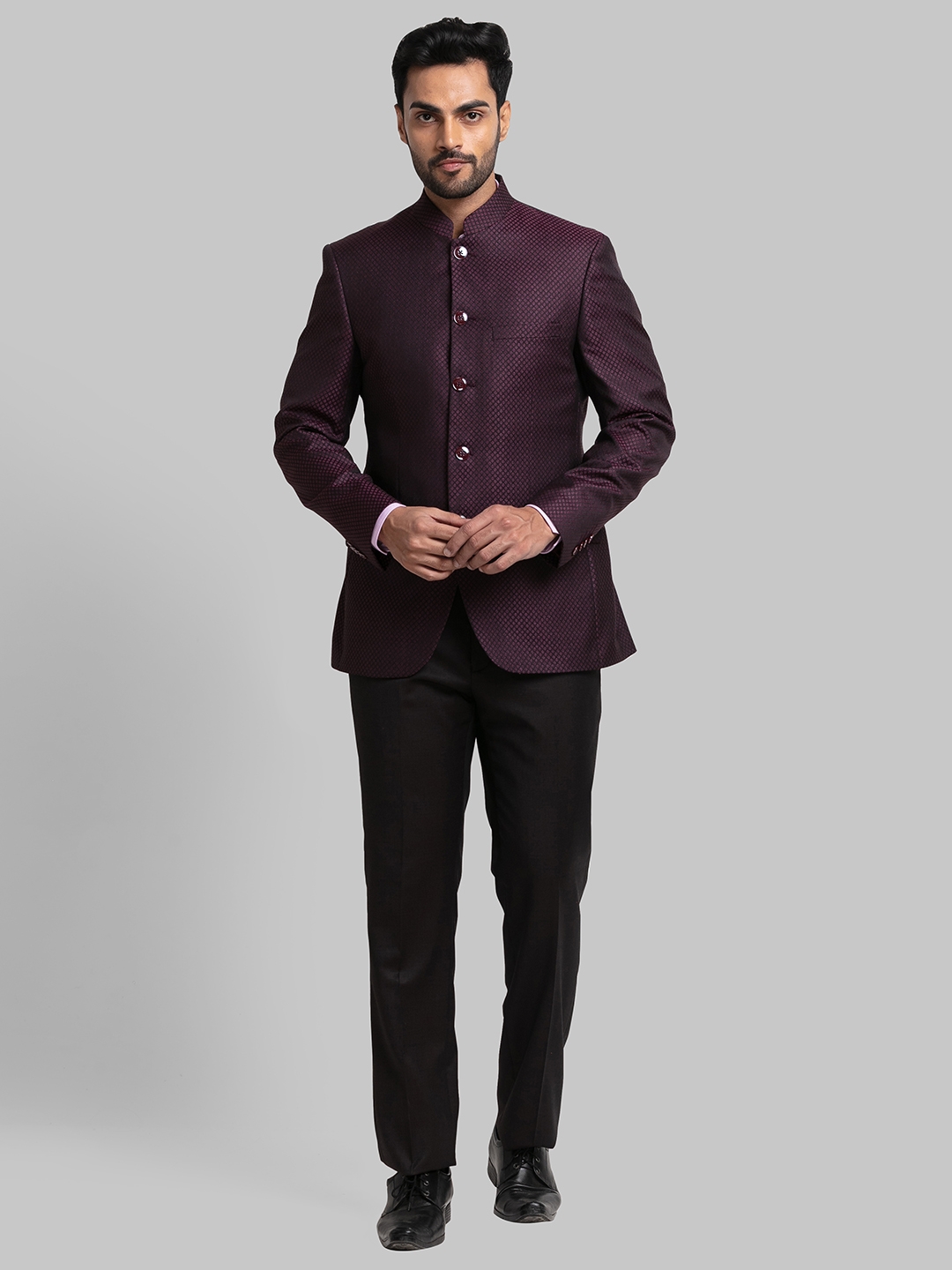 Buy Raymond Maroon Regular Polyester Blend Suit at Amazon.in