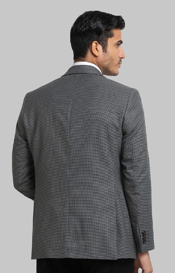 Raymond Contemporary Fit Grey Blazer For Men